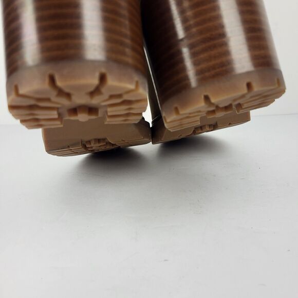 Naturalizer Trina Accent Mid Round Toe Block Heel Zip up Boot brown 9.5M - Picture 13 of 16